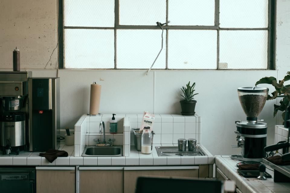Bright kitchen with sink